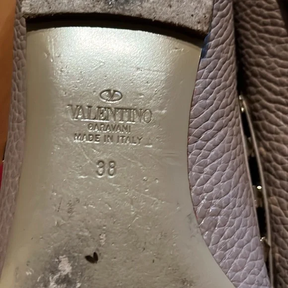 Valentino beige leather rockstud flats EU 38 (US 7 or 7.5) - Picture 4 of 10